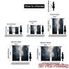 2pcs, 2D FLAT PRINTING Curtains (Without Rod) Foggy Pathway Print Modern Curtains Versatile Fabric Curtains Holiday Decorative