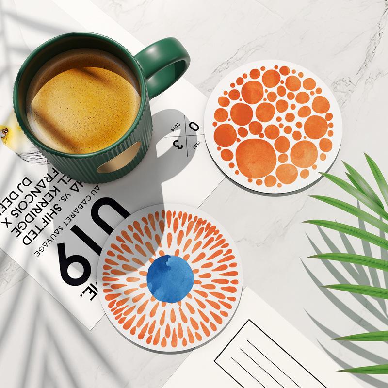 Tappetino Isolante Termico, Sottobicchiere, Tappetino per Tavola da Pranzo Anti-Scottatura e Resistente alle Alte Temperature, Sottopiatto, Sottopiatto da Cena, Fango Diatomaceo, Lasciare Dentro