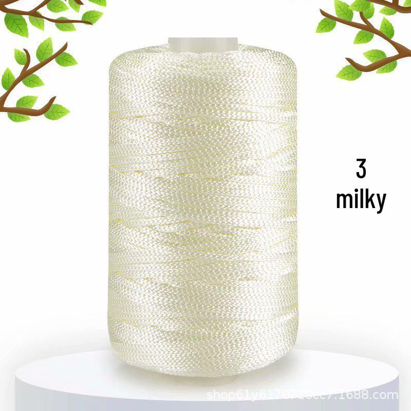 125g Ice Silk Linen Yarn for Knitting: Medium-Thick, Light, and Glossy for Hats, Bags, Cushions, and Crochet Projects.