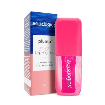 Aqualogica Plump+ Pouty Li-Ph Glossy - Watermelon Slice | Lip Glossy With Strawberry & Hyaluronic Acid | Lightweight -5Ml