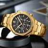Top Brand Luxury Stainless Steel Waterproof Sport WristWatch Men Chronograph Watch Military Army Male Clock
