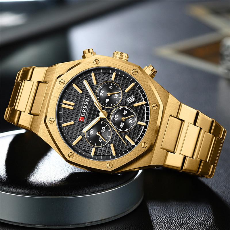 Top Brand Luxury Stainless Steel Waterproof Sport WristWatch Men Chronograph Watch Military Army Male Clock