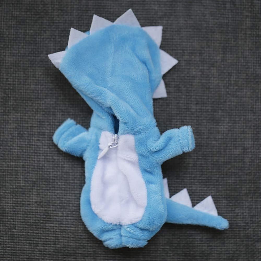 Rakulifey Ob 11 Size Costume Cute Animal Overalls Obitsu 11 Clothes Obitsu 11cm Doll Dinosaur Clothes 4 Color Present Blue Blue