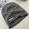 Pure Wool Pile Cap A Versatile Solid Color Knitted Cap for Women  A Warm and Ear Protecting Postpartum Cap