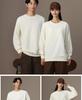2025 Women's Custom Thick Loose Round Neck Hoodie - Autumn/Winter Fashionable Casual Long Sleeve Workwear Uniform