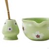 4-teiliges Matcha-Set mit Schale, Bambusbesen und Löffel zur Teezubereitung