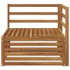 Outdoor Corner Sofa Solid Acacia Wood Natural Finish 83 x 83 x 73 cm