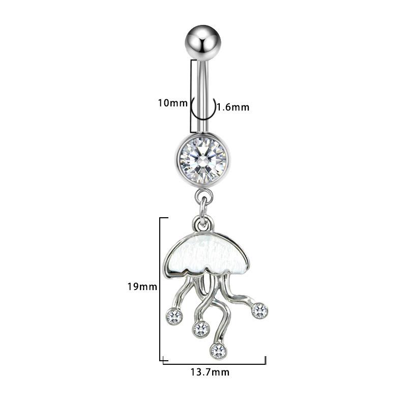 Gaibei Stylish Jellyfish Butterfly Navel Ring for Girls