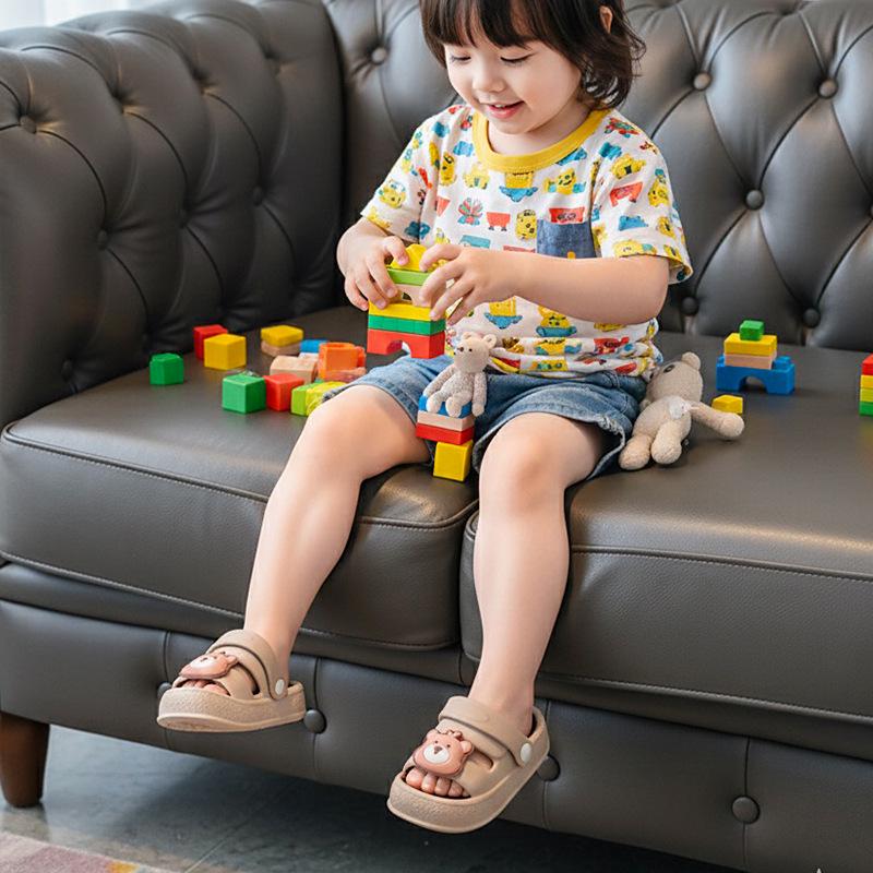 2026 Kids' Closed-Toe Summer Beach Slippers for Toddlers - Girls & Boys