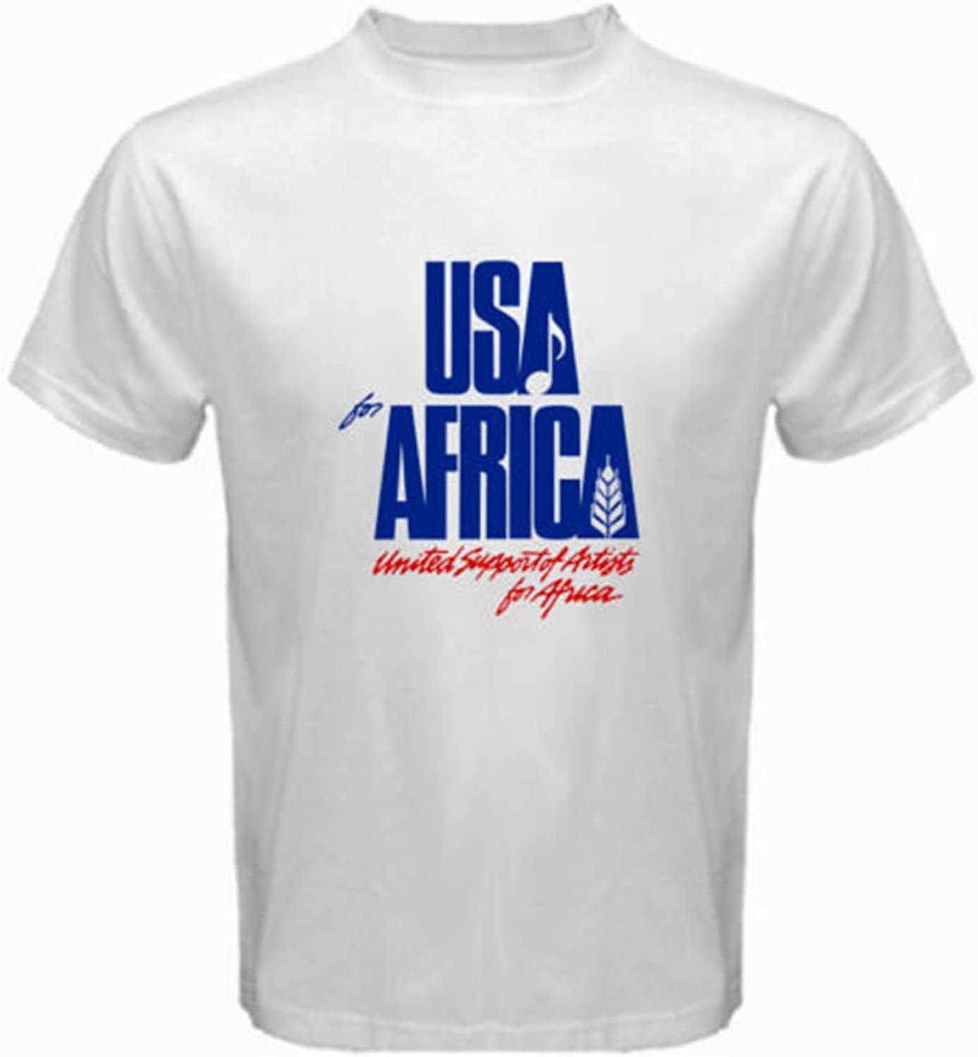 We are The World Anniversary USA for Africa United Artists White T-Shirt White XL белый