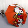 1pc Hello Kitty Mushroom Hat Auto Open Close Umbrella - Portable Folding Design with Iron Frame - Outdoor for Fans, Travelers, Everyday Use - Perfect