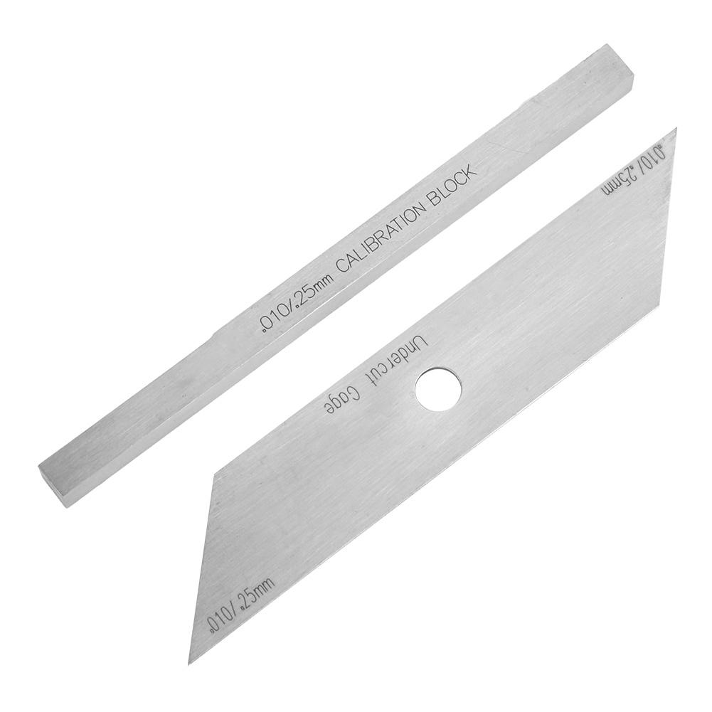 2 Pcs Undercut Gage Accurate Welding Gauge Inspection Stainless Steel Gage and Calibration Block