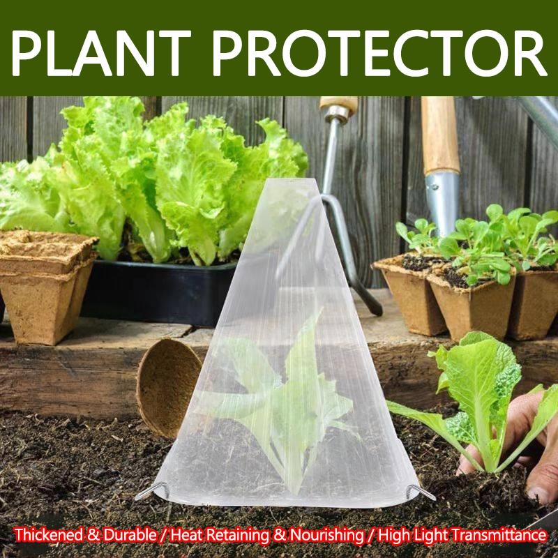 Conical Plant Seedling Protective Plastic Plant Cone Cover Reusable Nursery Seedling Planting Tent Anti-Bird Pest Snail Prevents