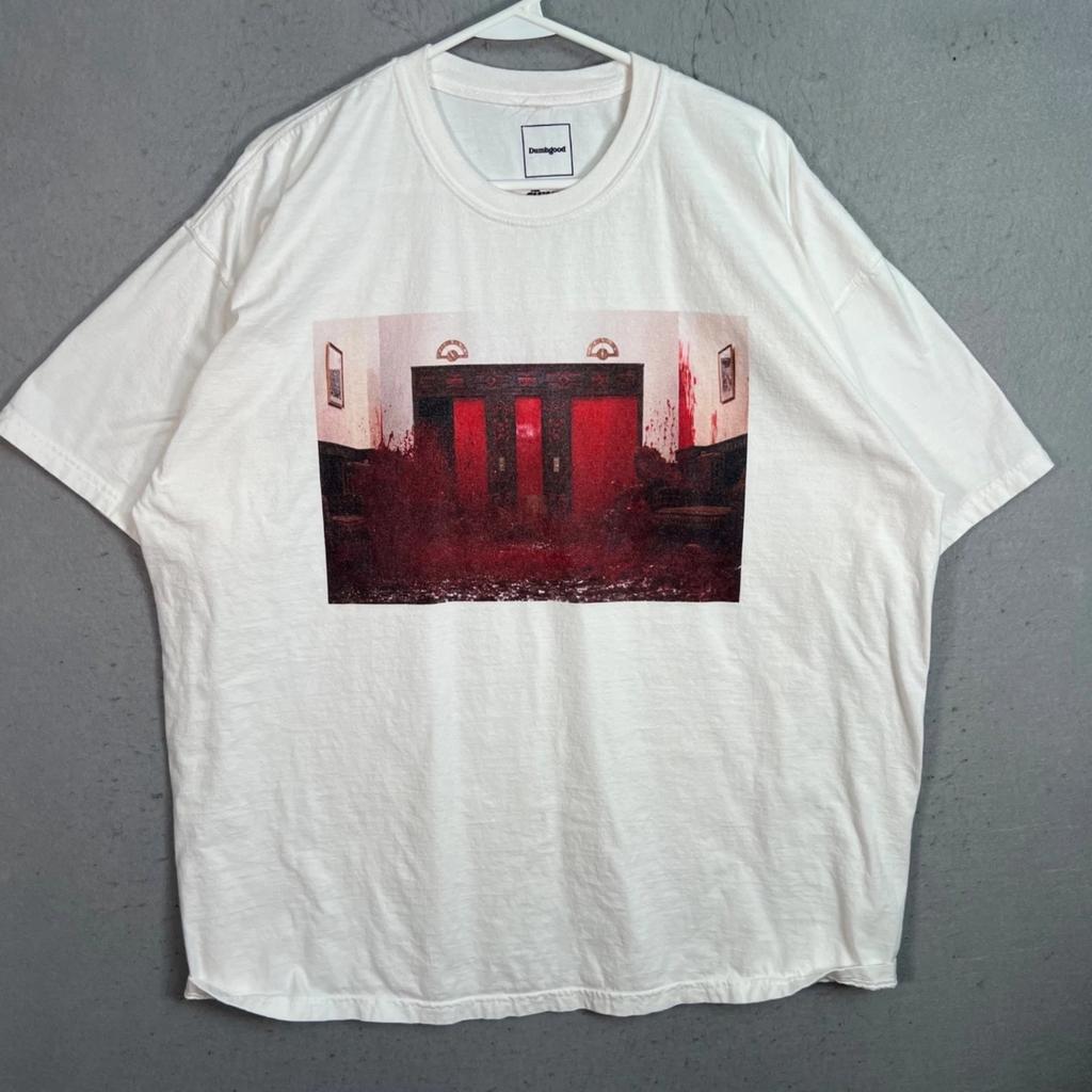 Dumbgood The Shining Graphic T-Shirt Mens Size XXL White Cotton Horror Movie