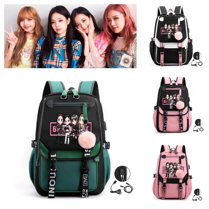 Koreanische Girlgroup Park Caiying Lisa Jin Zhixiu Gleicher Stil Sternenhimmel Rucksack Oxford-Stoff 20-35l