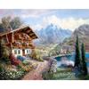 Full Drill Diamond Embroidery Mountains And Rivers Scenery Craft Kit 5d Diamond Mosaic Landscape Needlework Home Deco