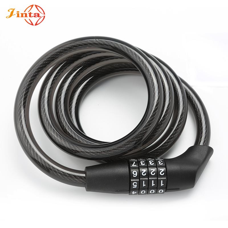 Jinta Hot Selling 1200mm Combination Cable Wire Lock Motorcycle Electric Scooter Lock Anti-Theft Bike Cable Lock