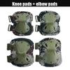 Durable And Safe Unisex Camo Tactical Kneepad Elbow Pads Knee Protector For Men Women Outdoor Sport Working Hunting Skating Safety Gear Kneecap