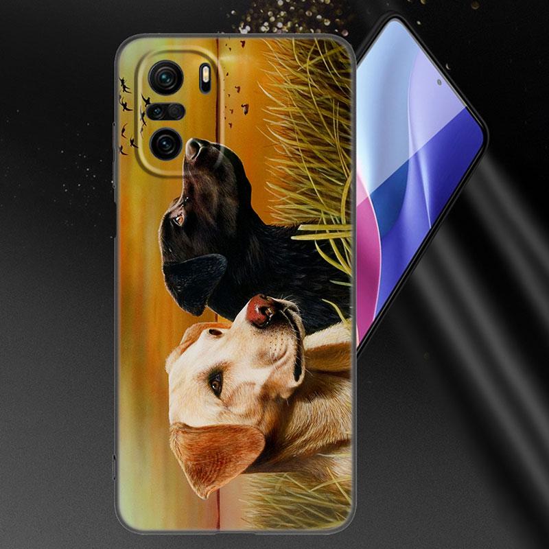 Hunter Man Fishing Dog Phone Case For Xiaomi Mi POCO X3 NFC GT M4 M3 12 11T 10T Pro A3 11 Lite NE 5G 12X 11i F3 Soft Black Cover