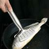 Fried Fish Clip Barbecue Food Clip Stainless Steel Bread Tongs Kitchen Utensil