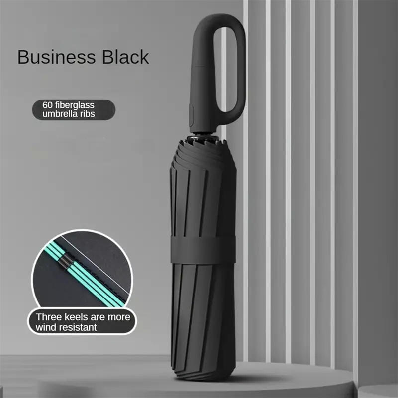 Automatic Umbrella Foldable Windproof Dual-Purpose Rain Sunshade Shade for Travel Commute Outdoor Activities with Stable Structure Easy Carry Design