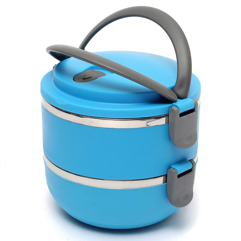 Stainless Steel Bento Lunch Box Lunch Box with 2 Compartments for Students Workers Business Men