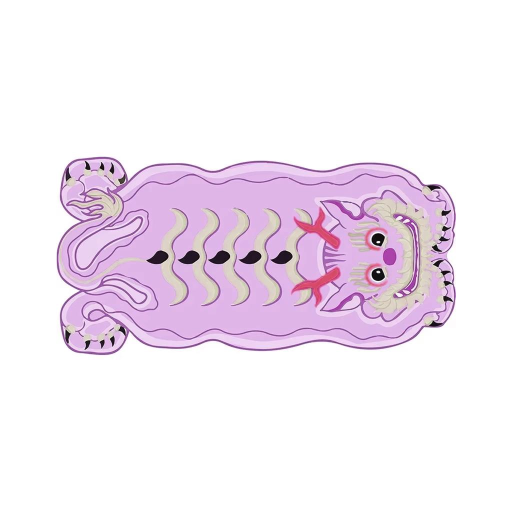 Pink Dragon Bedroom Rug Soft Fluffy Living Room Area Rug Home Decor Furry Children's Floor Mat