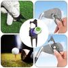 Golf Divot Repair Tool Portable Alloy Golf Repair Divot Tool Groove Cleaner Aid On-Course Club Bag Accessories For Men Boys