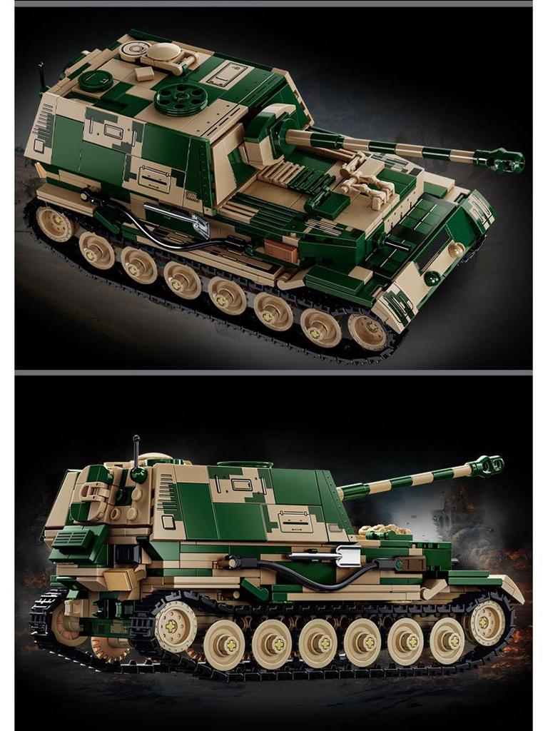 Le Yi 66051-72 Elephant Tank Destroyer IS2 Building Blocks for Kids