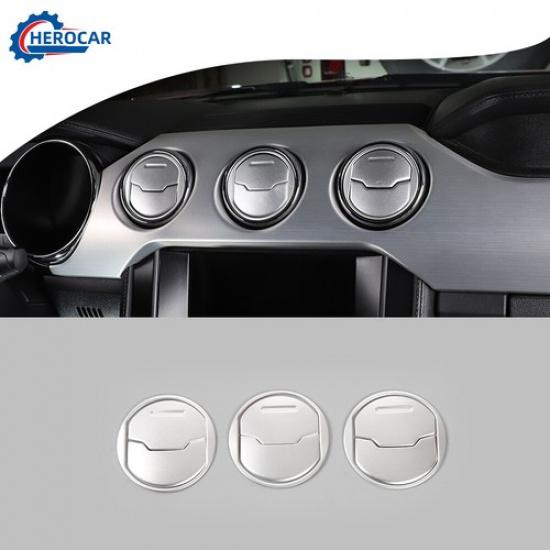 

Center Dashboard Central Air Vent Outlet Cover Decor Trims for Ford Mustang 15+