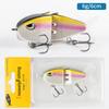 1PCS MM60 Fishing Lure Slow Sinking Swimbait Realistic Jointed Bait 3D Eyes PVC Material for Bass & Predator Fishing Gear