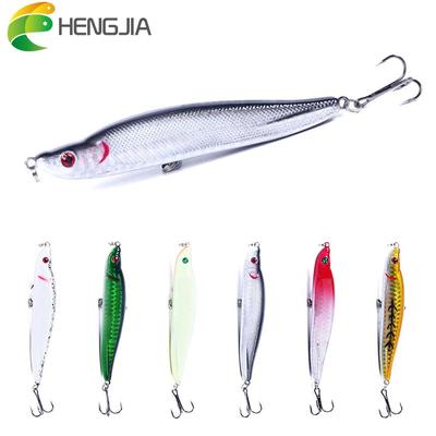 1 pz Hengjia 16g matita esca da pesca in plastica luccio basso esca dura wobbler attrezzatura da pesca