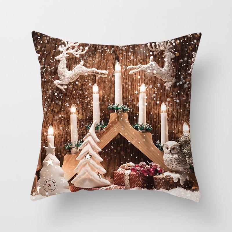 

Рождественский лось Наволочка для подушки с елкой Украшение Navidad Natal Подарки 40x40cm