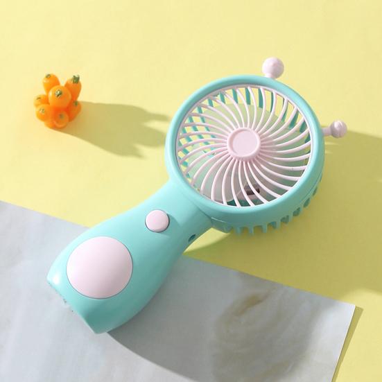 Snail-Shaped Handheld Fan with USB Charging Cute Portable Mini Fan with 2 Speeds Lightweight Quiet Summer Gadget for Travel Office Outdoor
