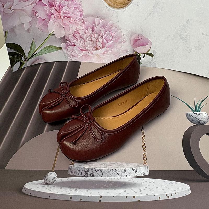 Fashion Female Butterfly-Knot Footwear Flats Slip On Shoes For Women 2025 New Summer Spring Fashion Strange Toe Ladies Flats With Shoes