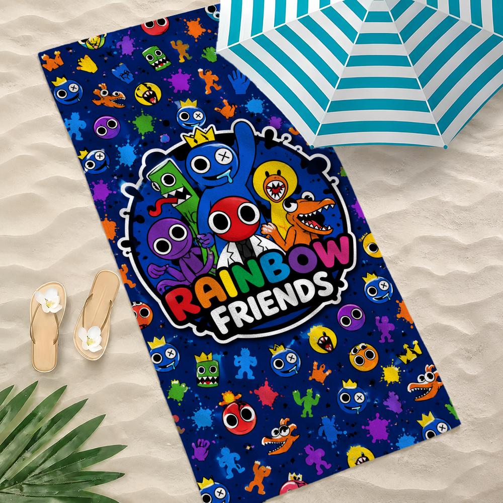 Game R-Rainbow Friends Towel Towel Beach Towel, Quick Drying Absorbent Bath Towel for Swim,Gym,Camping,Outdoor Hot