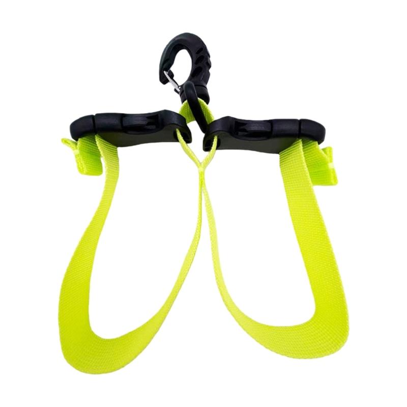 Quickly Adjust Mechanism Fast Detach Fin Strap with Double Buckle for Comfortable Diving Ergonomic Swimming Fin Strap