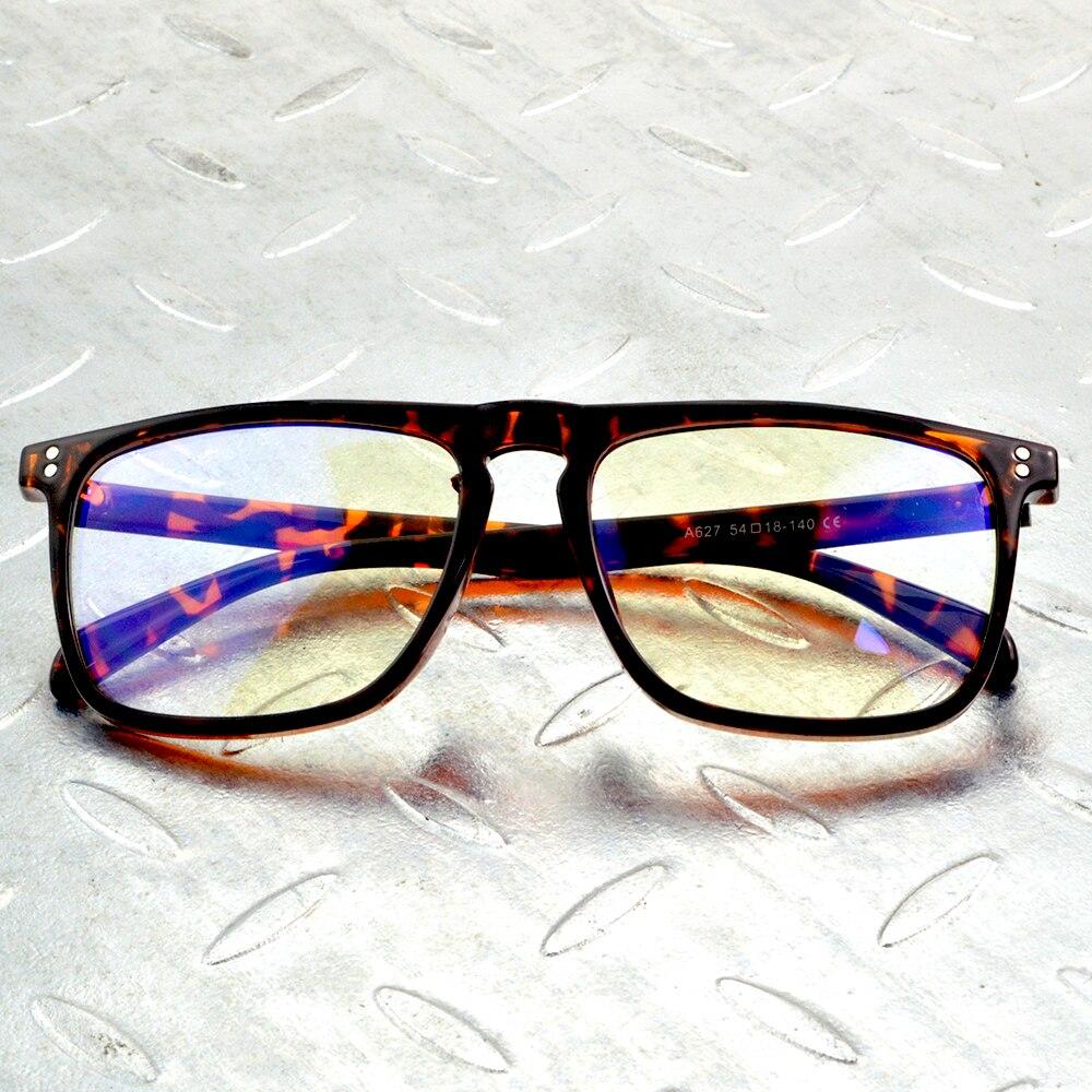 Handcrafted Leopard Rectangle Comfortable Integrated Nose Pads Full-rim Optical Glasses Frame Eyeglasses Eyeframe Eyewear