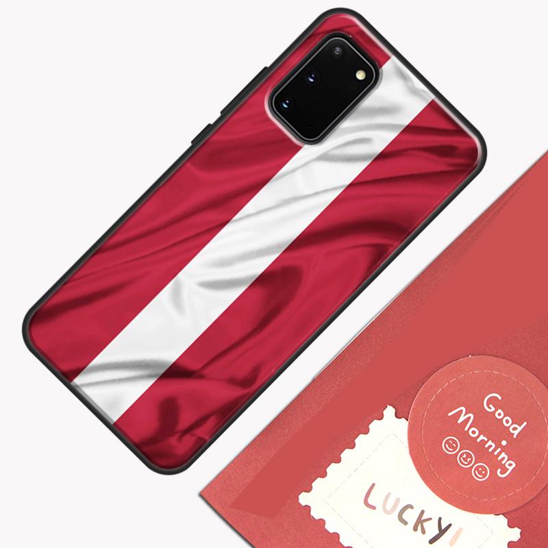 Latvia Flag Phone Case For Samsung Galaxy S25 Ultra S20 S21 S22 S23 S24 S9 S10 Plus S24 FE Cover Shell