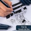 Lion Art Waterproof Syringe Pen for Manga & Line Drawing, Black, 0.05-0.1mm