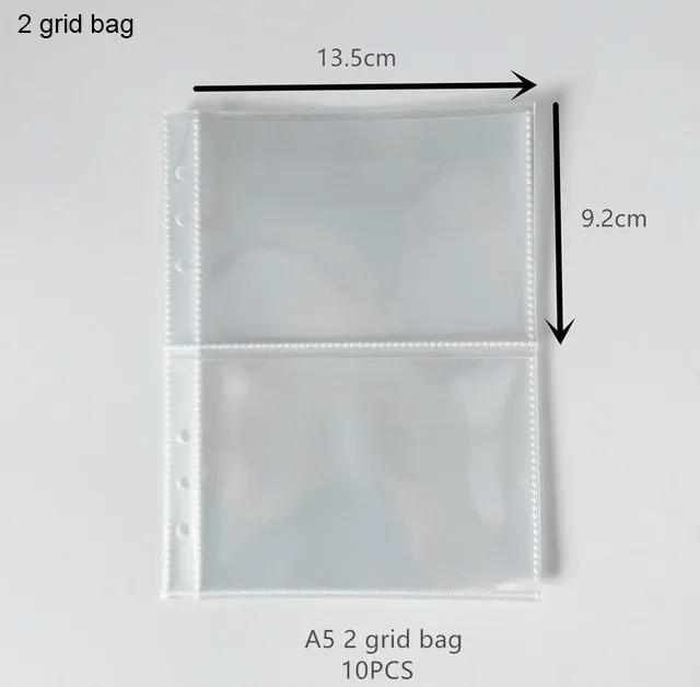 Korea Style Leather Diy Po Album with 10pcs Sleevs A5 Binder Pocard Holder Kpop Instax Album