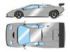 Make-up EIDOLON 1/43 Lamborghini Diablo GTR 1999 Silver Finished Model EM786D