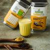 The Divine Foods Organic Golden Milk Latte,Natural Detox Drink Dnd,Haldi Milk,Antioxidant & Anti-Inflammatory High Curcumin,56 Sachets,(250 Gm,Powder)