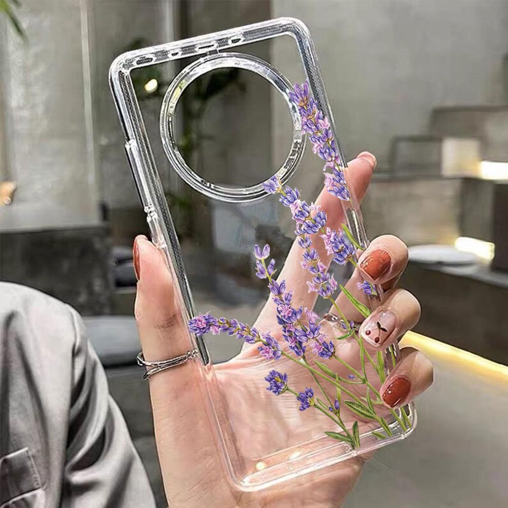 Couple Rose Flower Phone Case For Honor 400 Lite 200 Pro 90 Smart 70 X7 Oil Painting Clear Transparent Soft Cover Honor 400Pro