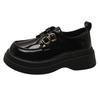 New Women's Flat Shoes Leather Casual Sneakers  Women's Lightweight Thick Base Mid Heel Pumps Women's Shoes