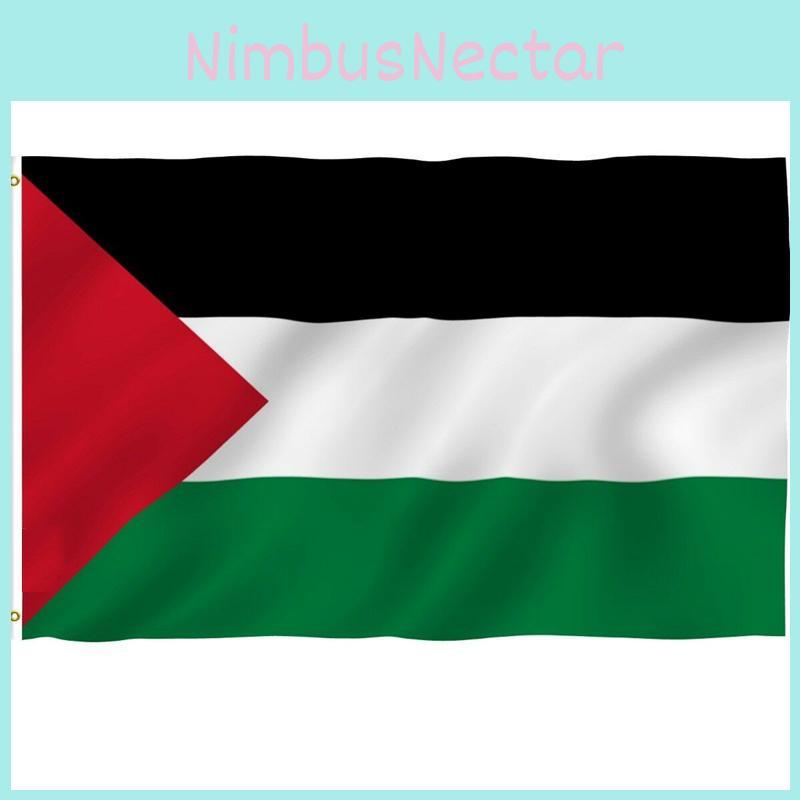 Large 5 X 3 Ft Palestine Flag Vibrant Colors Home Decor For Palestinian Supporters