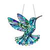 1 peça Beija-flor Vitral Pendurado Suncatcher Placas de Acrílico Decoração Pingente Colorido de Beija-flor Decoração de Varanda