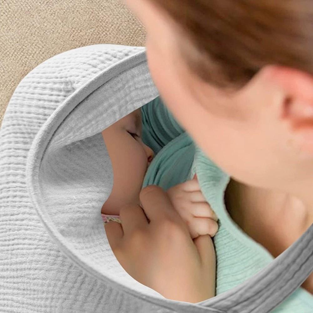 Cotton Muslin Breastfeeding Cover Breathable Nursing Apron New Baby Nursing Cover Maternity