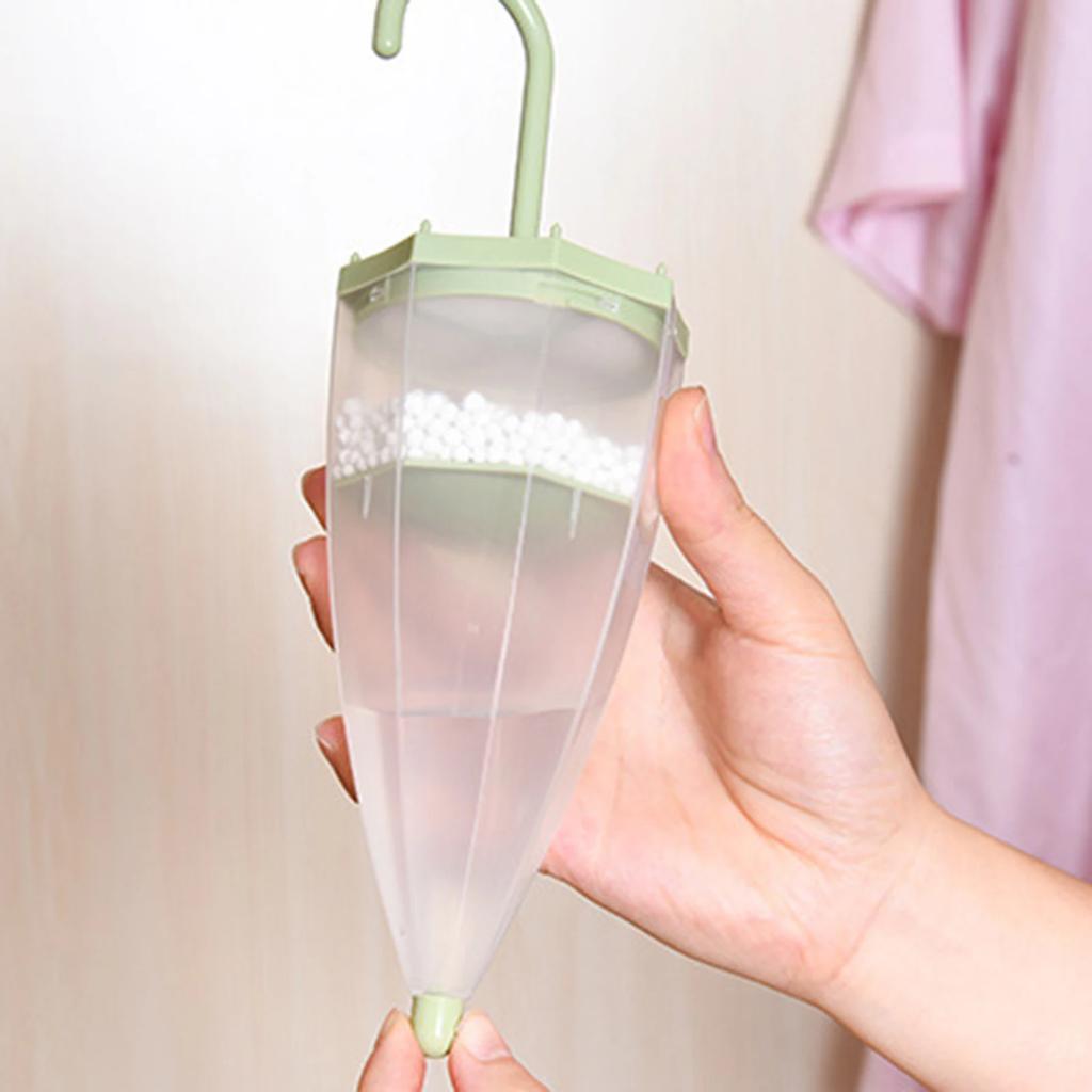1/2pcs Hanging Reusable Dehumidifier Box with Silica Gel Balls for Wardrobe, Shoe Cabinet, Moisture Proof & Anti-Mold Storage