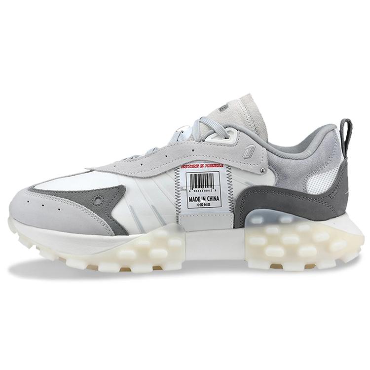 New LiNing OVERLOAD Cushioning Anti-Slip And Wear-Resistant Low-Top Sports Casual Shoes Women's Antarctic Gray AZGS034-2